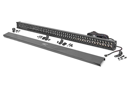 Rough Country Black Series LED Light - 50 Inch - Dual Row - Amber DRL - 70950BDA