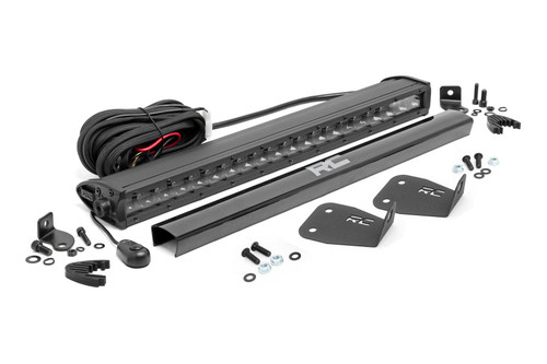 LED Light Kit - Bumper Mount - 20 in. Black Single Row - Ford Bronco Sport (21-23) - 71036