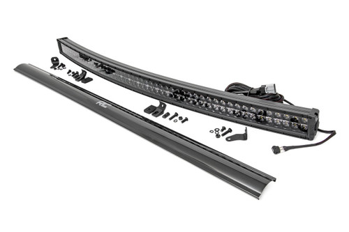 Rough Country Black Series LED - 54 Inch Light- Curved Dual Row - White DRL - 72954BD