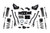 2014-2018 Ram 2500 6" 4-Link Suspension Lift, 4.5" Rear, Spring, Diesel w/ 6 bol - BDS1604FPE