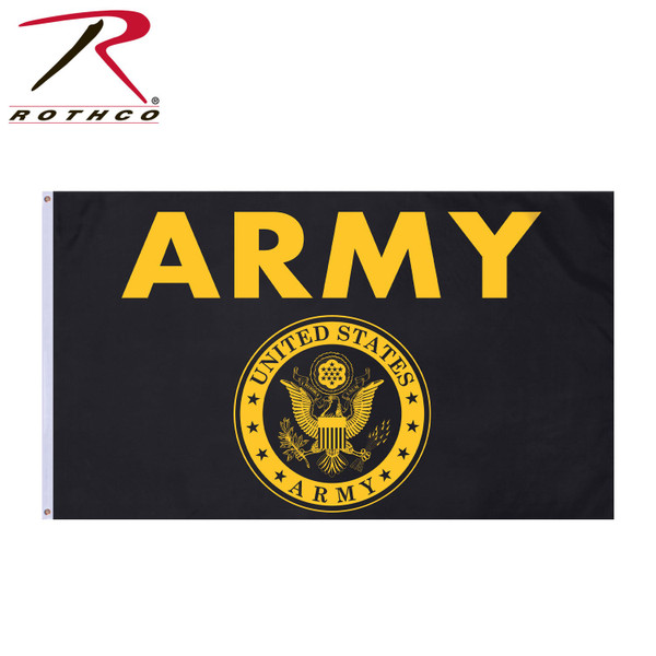 Rothco Black & Gold Army Flag (Title: Default Title)