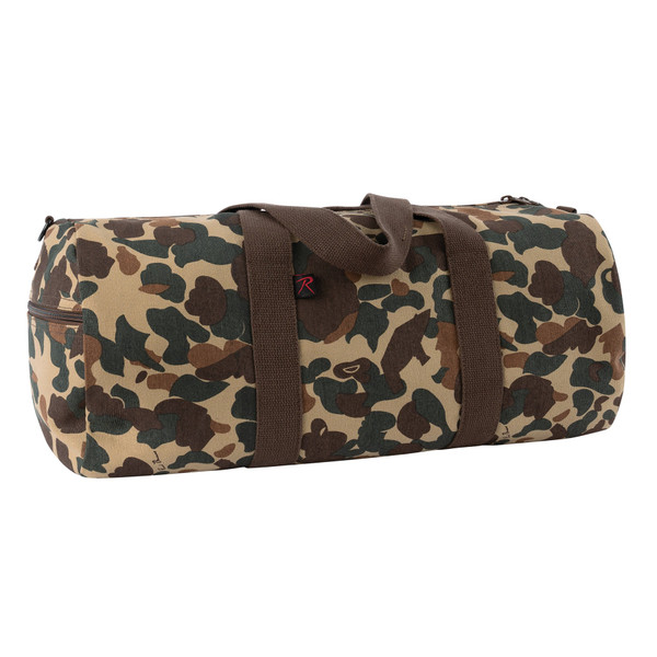 Rothco X Bear Archery Fred Bear Camo Canvas Shoulder Duffle Bag (Color: Fred Bear Camo, Size: 19 Inches)