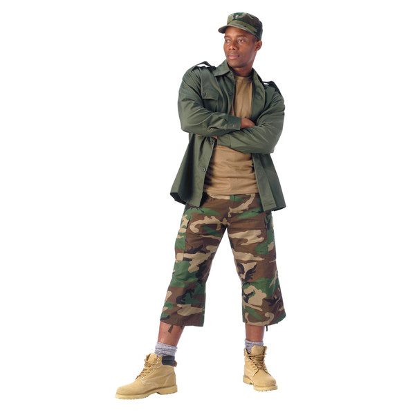 Rothco 6-Pocket BDU 3/4 Pants (Color: Woodland Camo, Size: XS)