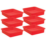 Red Large Plastic Letter Tray, Pack of 6