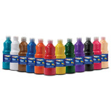 Washable Paint, 12 Assorted Colors, 16 Oz Dispenser-cap Bottle, 12/pack