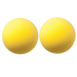 Uncoated Regular Density Foam Ball, 8-1/2", Yellow, Pack of 2
