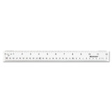 Clear Flexible Acrylic Ruler, Standard/metric, 12" Long, Clear