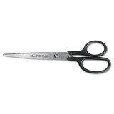 Straight Contract Scissors, 8" Long, 3" Cut Length, Straight Black Handle