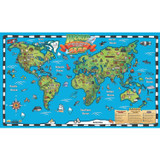 Kid's World Map Interactive Wall Chart with Free App