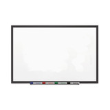 Classic Series Porcelain Magnetic Dry Erase Board, 60 X 36, White Surface, Black Aluminum Frame