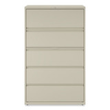Lateral File, 5 Legal/letter/a4/a5-size File Drawers, Putty, 42" X 18.63" X 67.63"