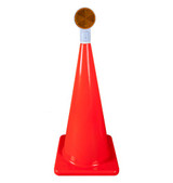 28" Orange Cone W/ Reflector