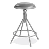 6500 Series Height Adjustable Heavy Duty Padded Swivel Stool, Supports Up To 500 Lb, 24" To 30" Seat Height, Gray