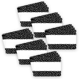 Messy Dots on Black Labels, 3-1/2" x 2-1/2", 36 Per Pack, 6 Packs