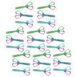 Economy Plastic Safety Scissor, 5-1/2" Blunt, Colors Vary, Pack of 24