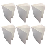 Blank Chunky Board Book, 6" x 8" Portrait, White, Pack of 6