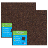 Dark Cork Tiles, 12" x 12", 4 Per Pack, 2 Packs