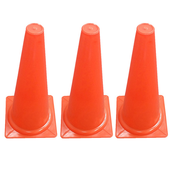 Safety Cone, 15" High, Pack of 3 - MASSC15-3