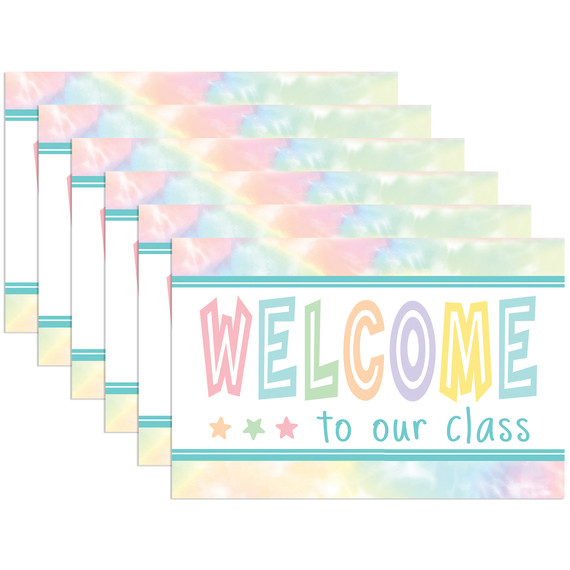 Pastel Pop Welcome Postcards, 30 Per Pack, 6 Packs