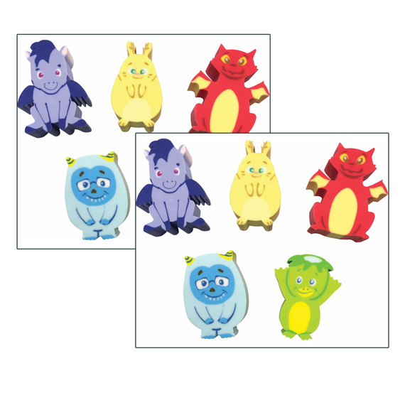 Whatsits Collectable Erasers Mystery Packs: Fantasy Friends, 20 Per Set, 2 Sets