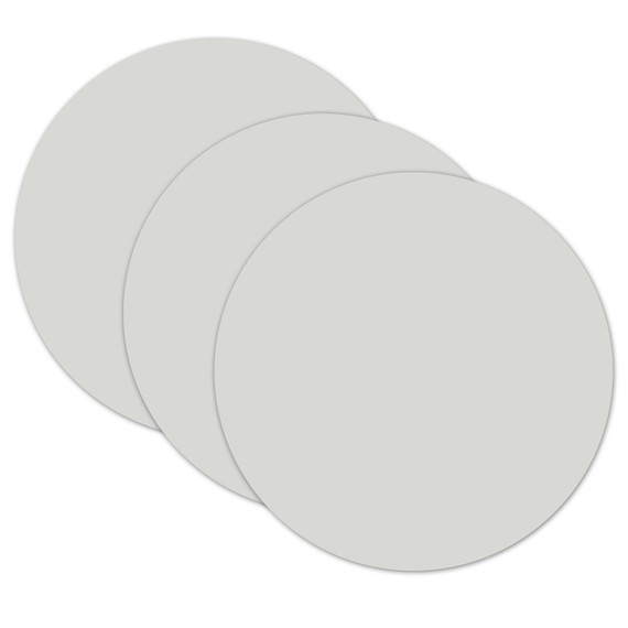 Round Adhesive Blank Replacement Sheets, 8 Per Pack, 3 Packs
