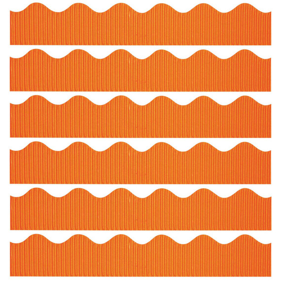 Decorative Border, Orange, 2-1/4" x 50', 6 Rolls