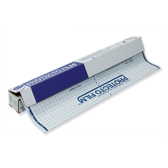 Protecto Film, Clear, Non-Glare Plastic, Dispenser Box Included, 24" x 33', 1 Roll