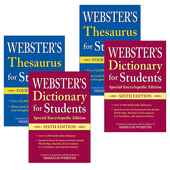 Webster's For Students Dictionary/Thesaurus Shrink-Wrapped Set, 2 Sets