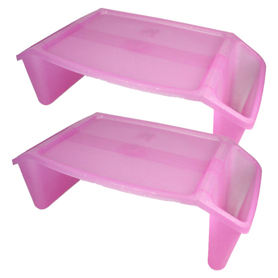 Lap Tray, Pink Sparkle, Pack of 2