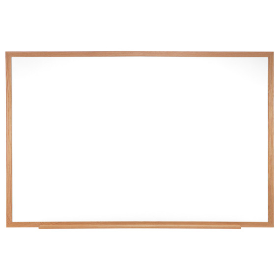 Non-Magnetic Whiteboard with Wood Frame, 18"H x 24"W