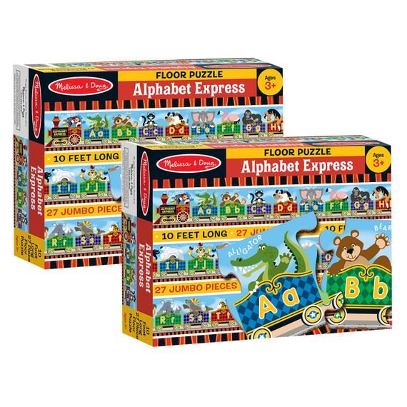 Alphabet Express Floor Puzzle, 10' x 6-1/2", 27 Pieces, Pack of 2