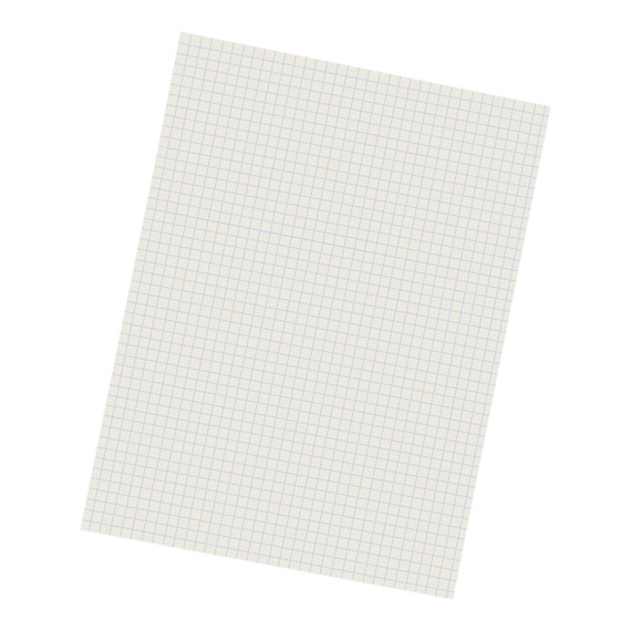 Grid Ruled Drawing Paper, White, 1/4" Quadrille Ruled, 9" x 12", 500 Sheets