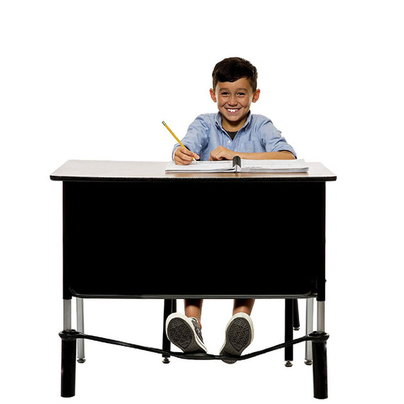 Chair Band for Extra-Wide School Desks, Black Tubes