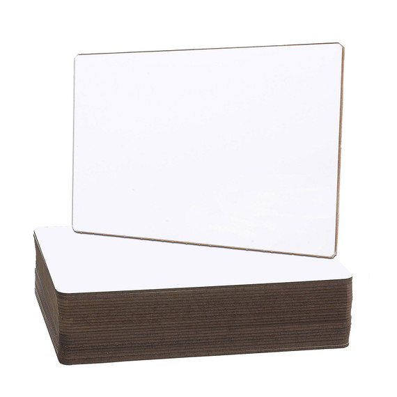 Dry Erase Board, 12 X 9, White Surface, 24/pack