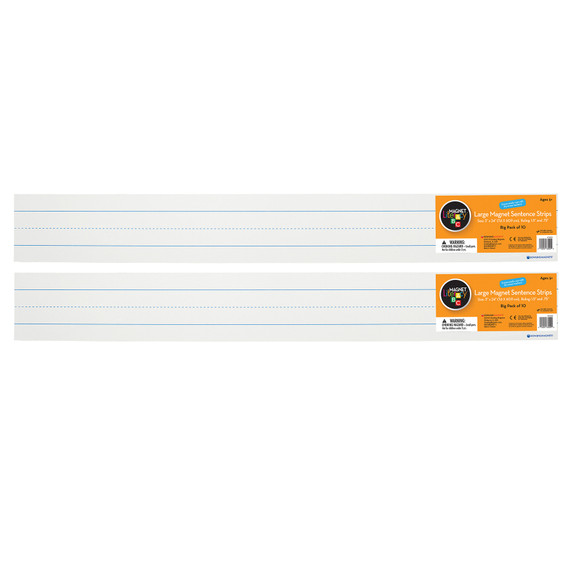 Large Magnetic Sentence Strips, 10 Pieces Per Pack, 2 Packs
