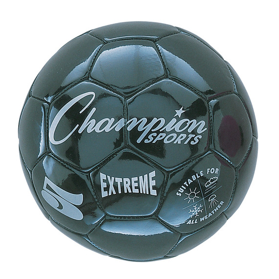 Extreme Soccer Ball, Size 5, Black - CHSEX5BK