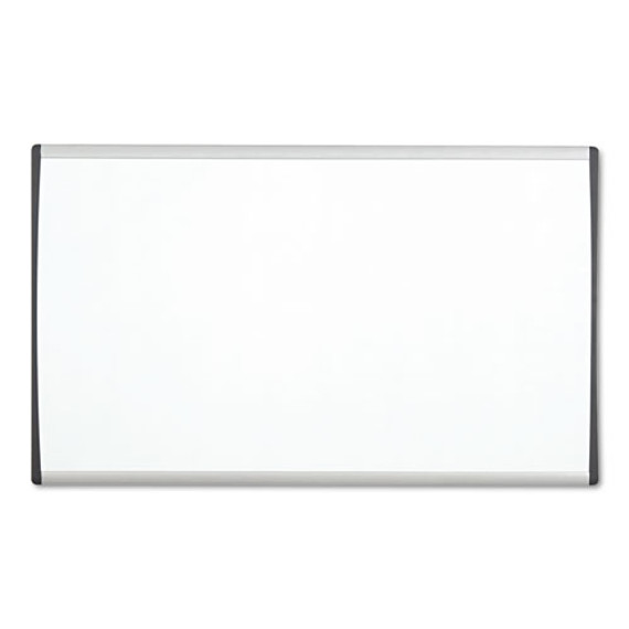Arc Frame Cubicle Dry Erase Board, 24 X 14, White Surface, Silver Aluminum Frame