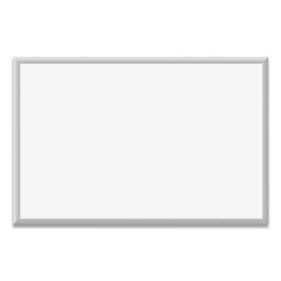 Magnetic Dry Erase Board With Aluminum Frame, 35 X 23, White Surface, Silver Frame