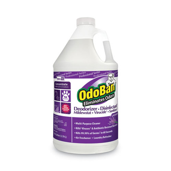 Concentrate Odor Eliminator And Disinfectant, Lavender Scent, 1 Gal Bottle, 4/carton