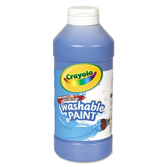 Washable Paint, Blue, 16 Oz Bottle