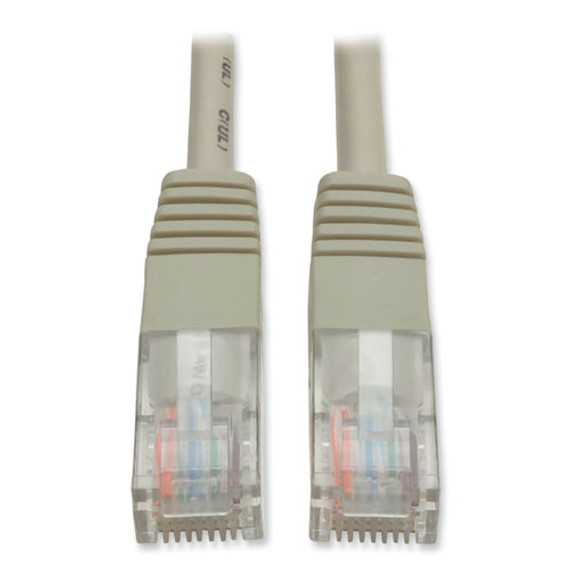 Cat5e 350 Mhz Molded Patch Cable, 100 Ft, Gray