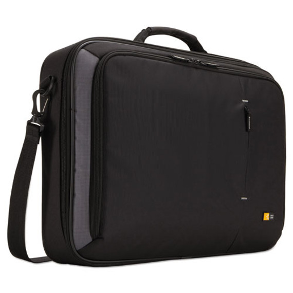 Track Clamshell Case, Fits Devices Up To 18", Dobby Nylon, 19.3 X 3.9 X 14.2, Black