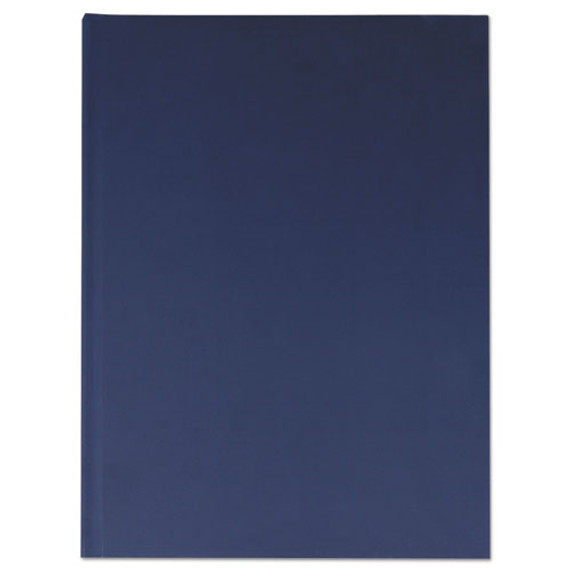 Casebound Hardcover Notebook, 1-subject, Wide/legal Rule, Dark Blue Cover, (150) 10.25 X 7.63 Sheets