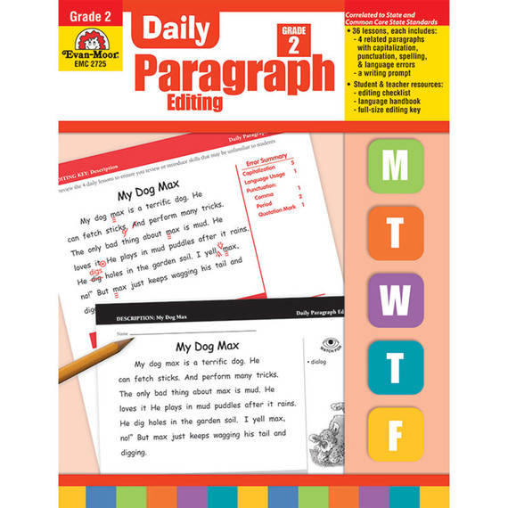 Daily Paragraph Editing Book, Grade 2