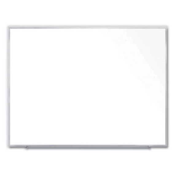 Magnetic Porcelain Whiteboard With Aluminum Frame, 72.5 X 60.47, White Surface, Satin Aluminum Frame, Ships In 7-10 Bus Days