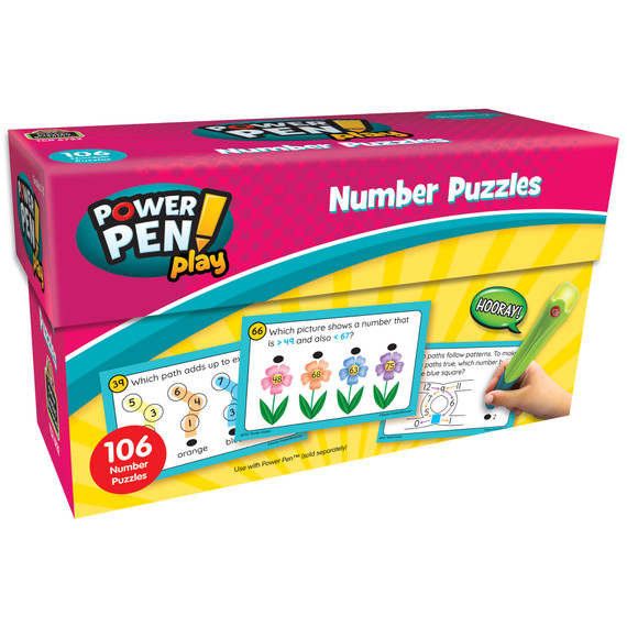 Power Pen Play: Number Puzzles, Grade 1-2