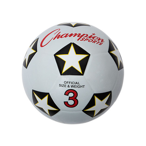 Champion Sports Rubber Soccer Ball - Size 3