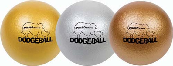 Rhino Skin Dodgeballs - 6.3" (set Of 3)(metallic)
