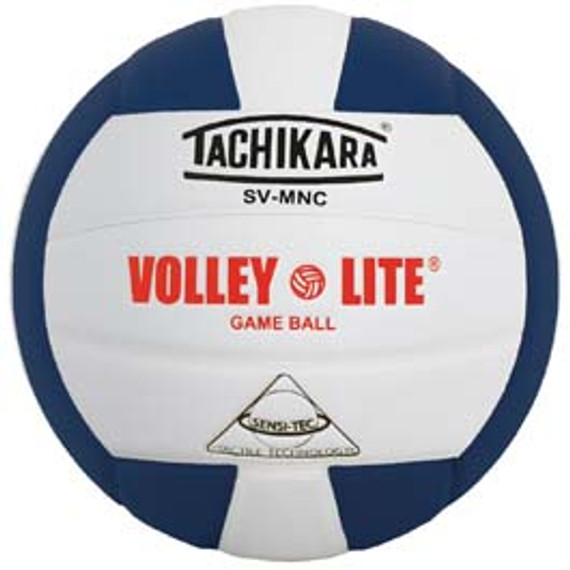 Tachikara Svmnc Volley-lite Training Volleyball - Navy/white