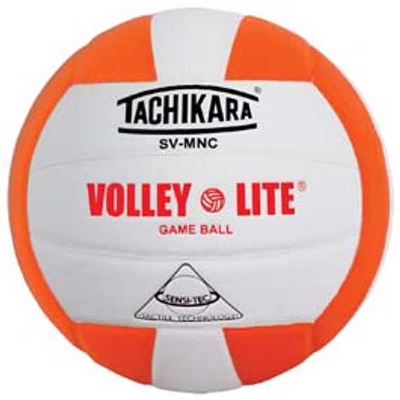 Tachikara Svmnc Volley-lite Training Volleyball - Orange/white